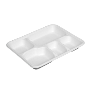 Bagasse Rect Plate (5CP,25Pack,White)